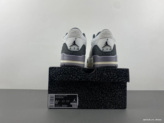Cheap Jordan 3 CT8532-106 Grey Cement Air 0811